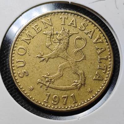 KK钱币收藏小铺  第357场  2月预留时间 周末发货 -  1971芬兰50芬尼铜币