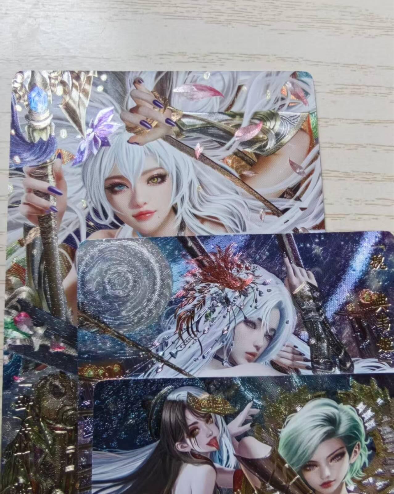 龙虎卡牌第六十场 - 猎虎师狂喜（无佣金，满120包邮，周六晚上结拍，欢迎送拍） 粗闪3张 卡玩帕克 三国姬 第25弹（典韦 钟会 邓艾）
