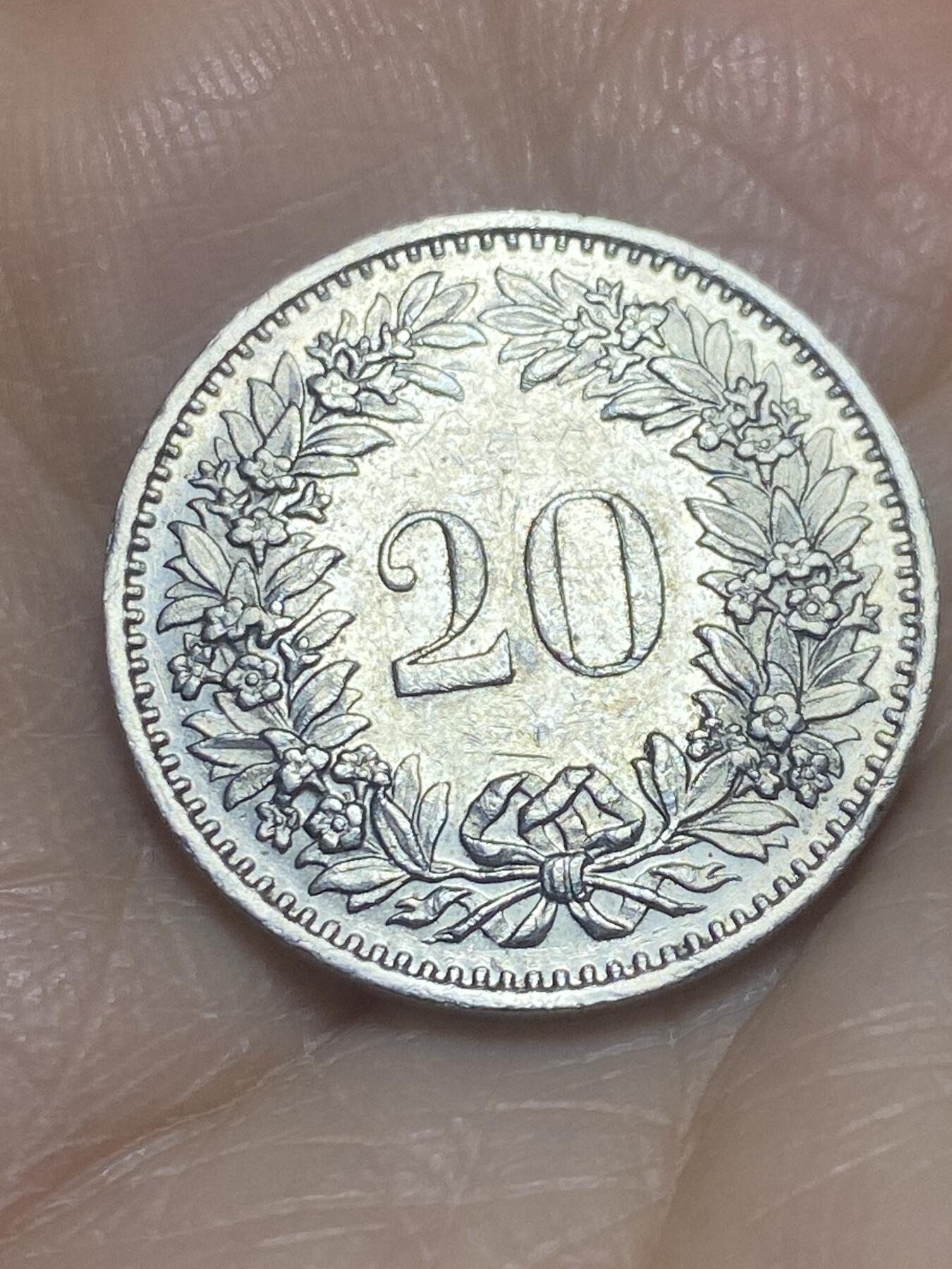 2025年第一百一十六场(总第一百四十二场）外国好品散币(免佣金) 瑞士🇨🇭1980年20分