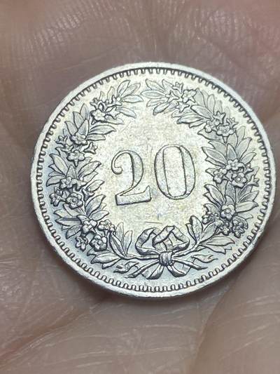 2025年第一百一十六场(总第一百四十二场）外国好品散币(免佣金) - 瑞士🇨🇭1980年20分