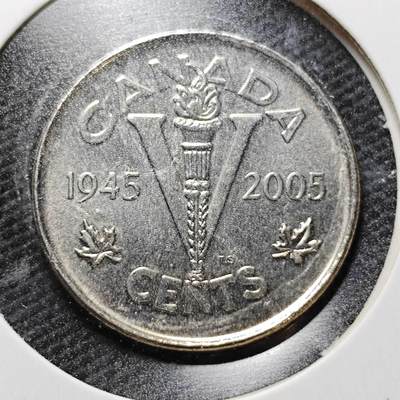 KK钱币收藏小铺  第357场  2月预留时间 周末发货 -  2005加拿大5分纪念币