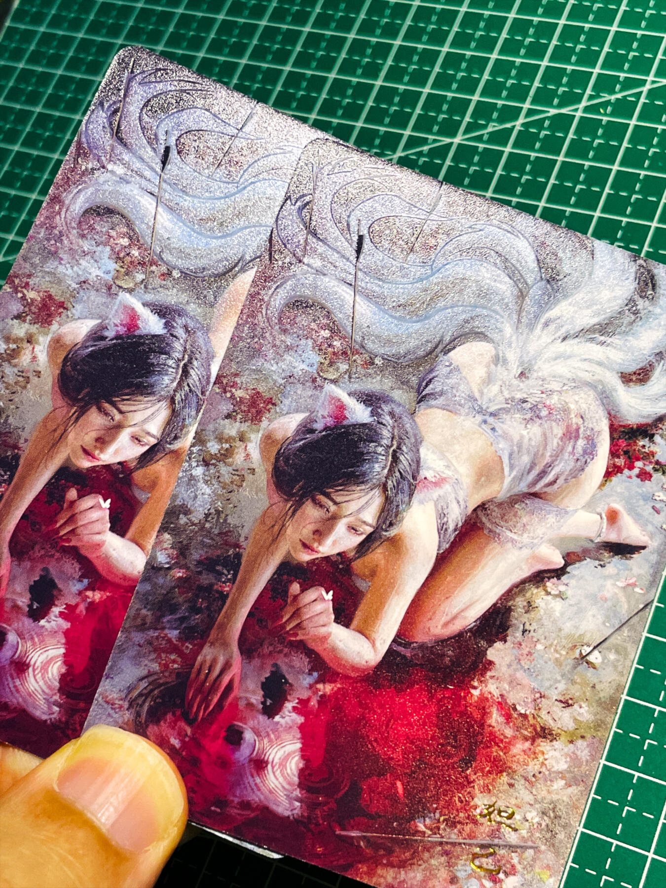 显眼宝35期 佣金1起 10月29日晚20:30截拍  【普卡】燎原卡牌焱卡文化刷子妖姬传妲己 轩辕三妖之一 四大妖姬之首 普卡一对 2张