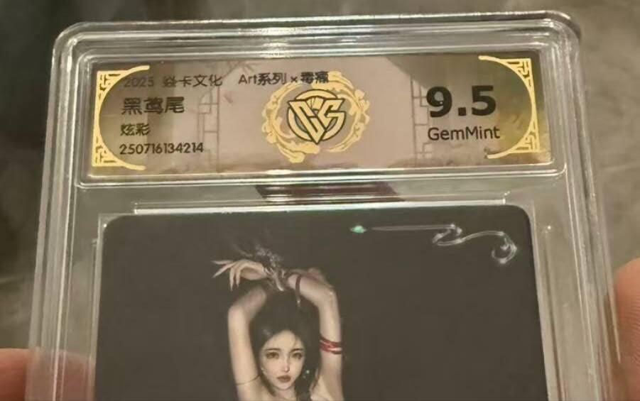 龙虎卡牌第六十场 - 猎虎师狂喜（无佣金，满120包邮，周六晚上结拍，欢迎送拍） 炫彩评级卡 燎原焱卡 Art系列 黑鸢尾 9.5G