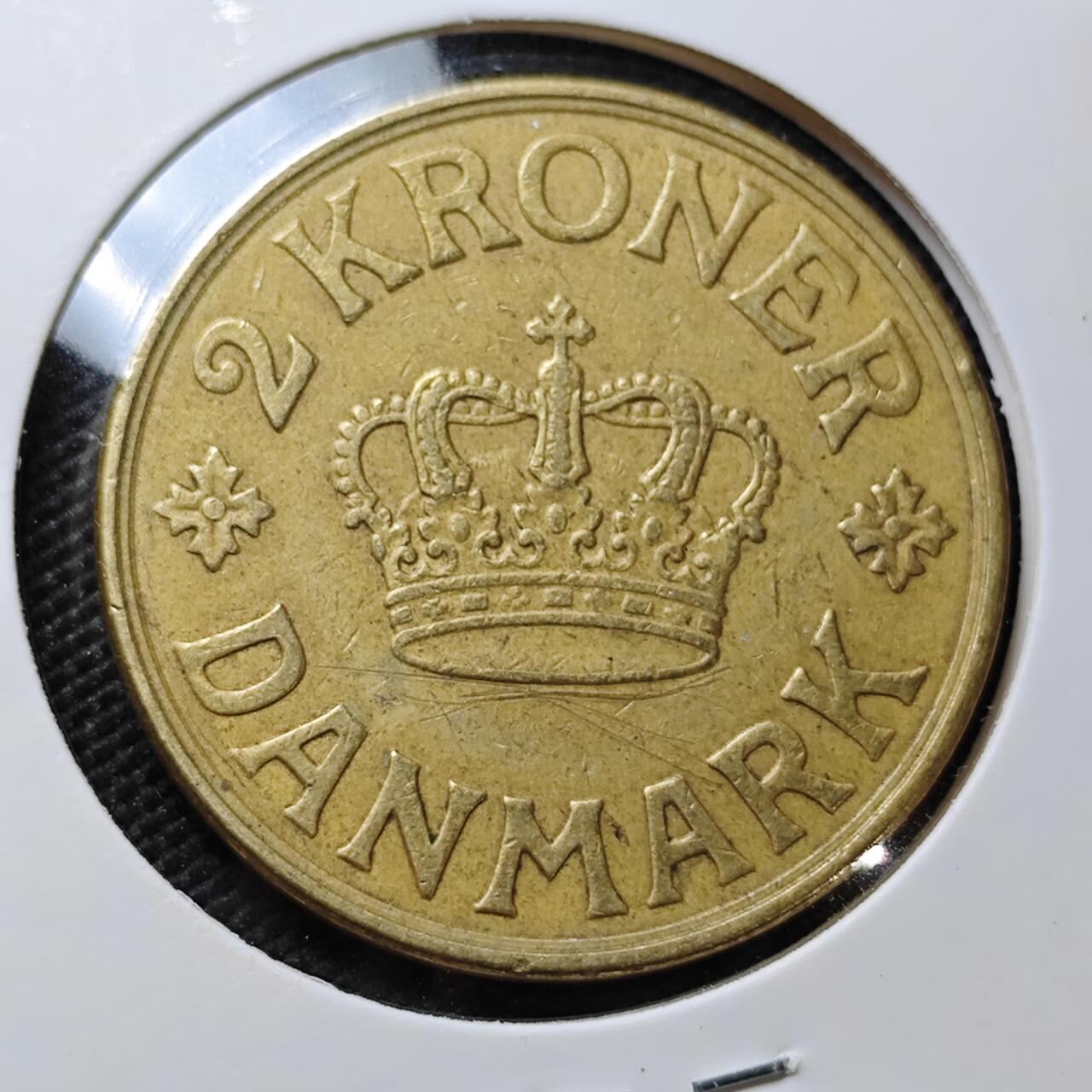 KK钱币收藏小铺  第357场  2月预留时间 周末发货  1925丹麦2克朗铜币