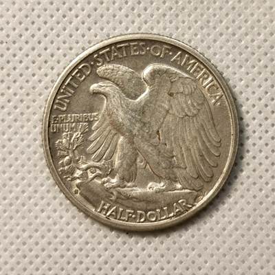 甄臻铺-世界币章拍卖（第36期），送拍享返佣金等优惠多多 - 美国1943年行走女神50分银币好品 细节清晰