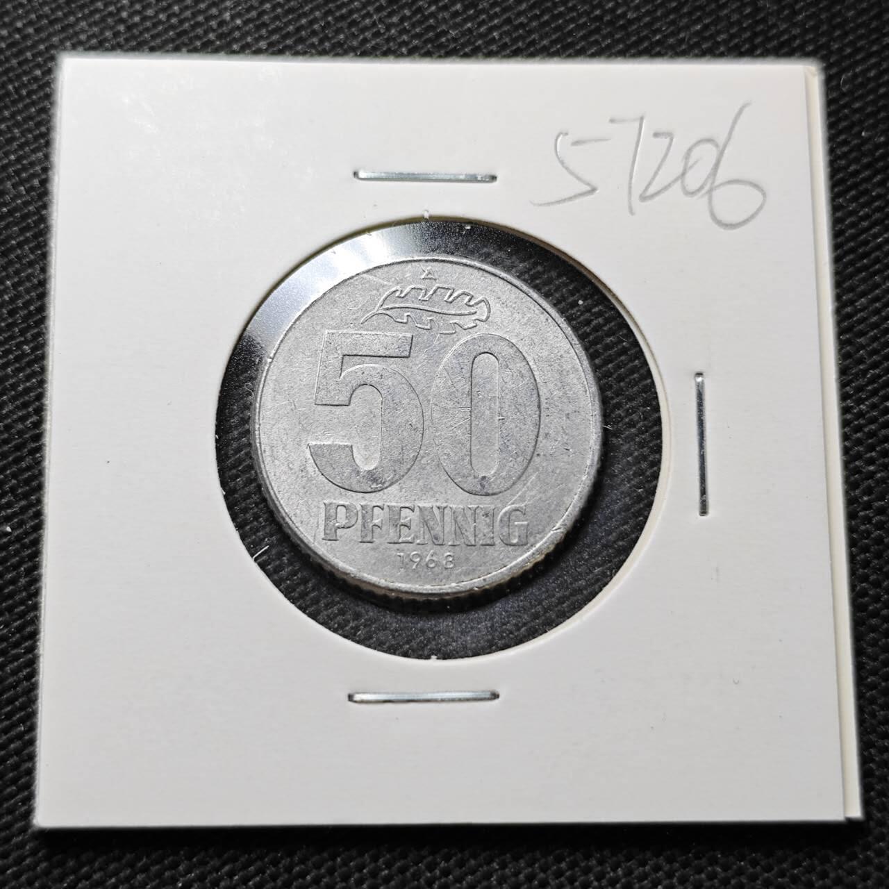 KK钱币收藏小铺  第357场  2月预留时间 周末发货  东德50芬尼