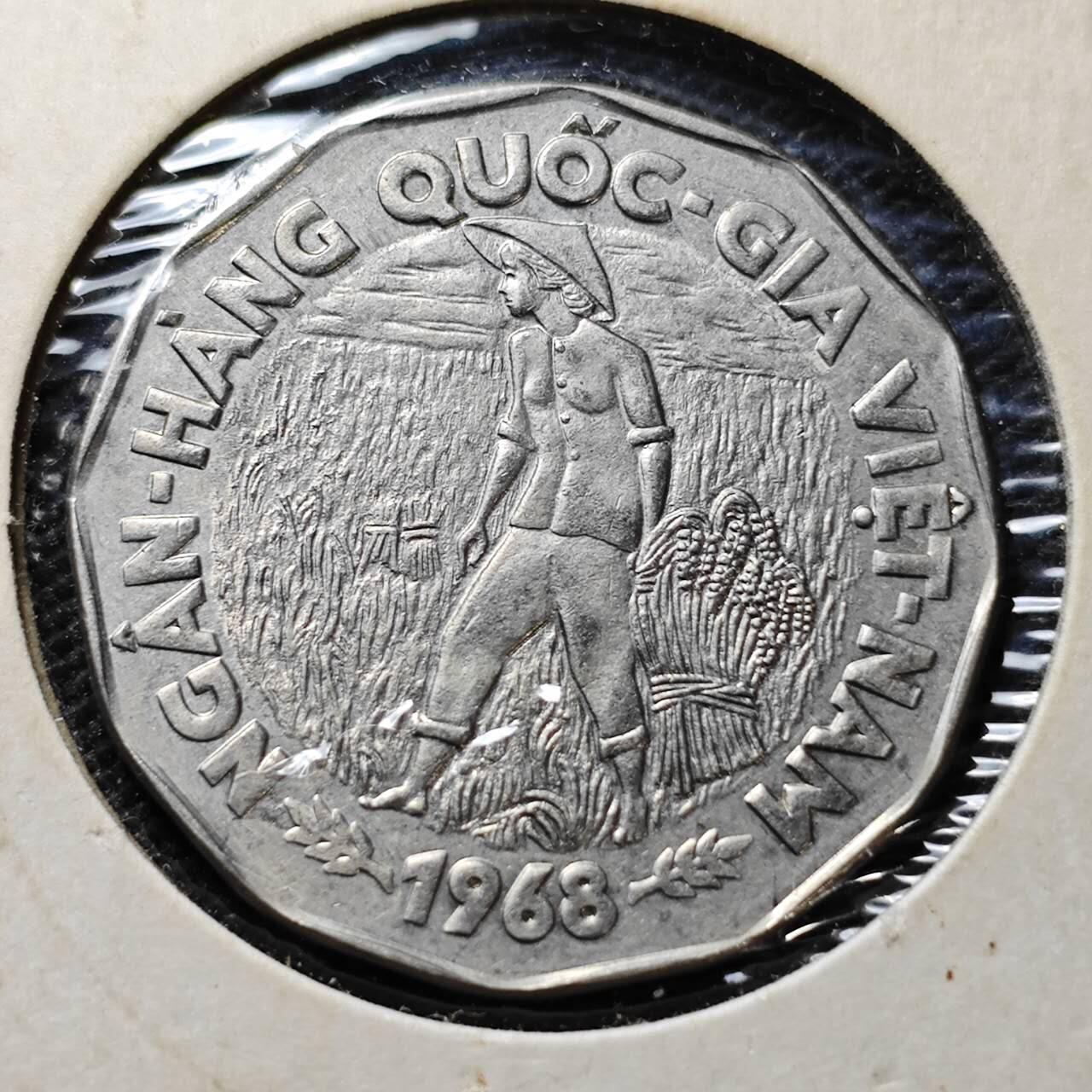 KK钱币收藏小铺  第357场  2月预留时间 周末发货  1968南越20盾纪念币