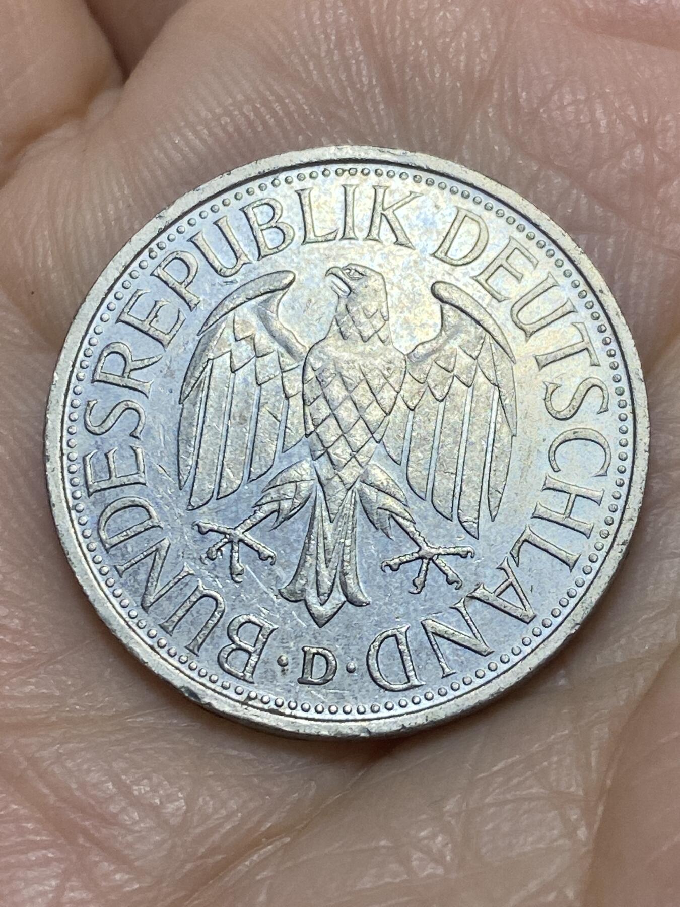 2025年第一百一十六场(总第一百四十二场）外国好品散币(免佣金) 德国🇩🇪1984年1马克(D标，慕尼黑造)
