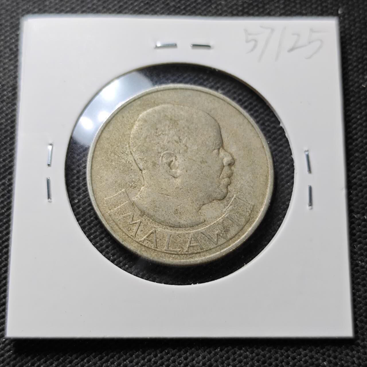 KK钱币收藏小铺  第357场  2月预留时间 周末发货  1964马拉维1弗洛林