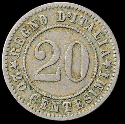 修遠堂世界钱币第九十期 - 1894年意大利20分