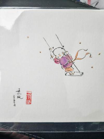 阳大大卡牌拍卖第77期（持续收拍品，周五晚上九点截拍，进群福利早知道） - 【签绘卡】王小玩 荡秋千