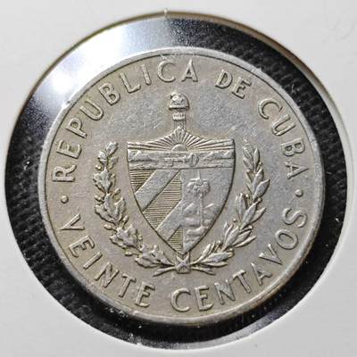 KK钱币收藏小铺  第357场  2月预留时间 周末发货 -  1962古巴20分