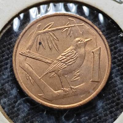 KK钱币收藏小铺  第357场  2月预留时间 周末发货 -  开曼群岛1分 好品