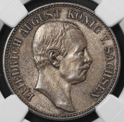 修遠堂世界钱币第九十期 - NGC MS62 1914年萨克森2马克银币 少见品种