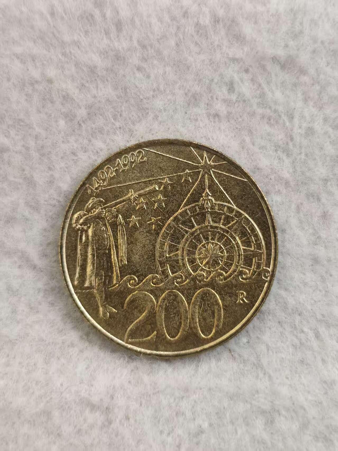 G&W世界散币，银币处理专场（第34场） 圣马力诺1992年200里拉