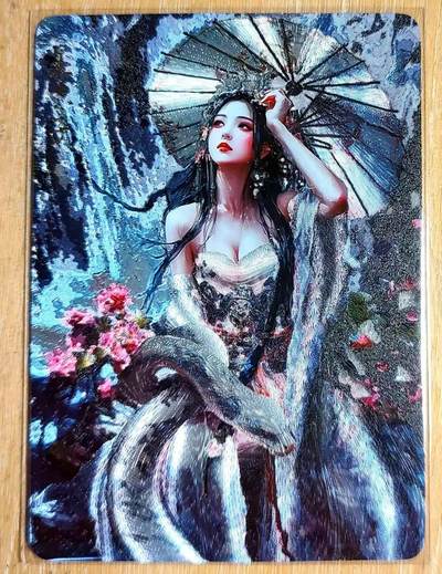 龙虎卡牌第六十场 - 猎虎师狂喜（无佣金，满120包邮，周六晚上结拍，欢迎送拍） - 粗闪 古风美女卡牌 玉京子
