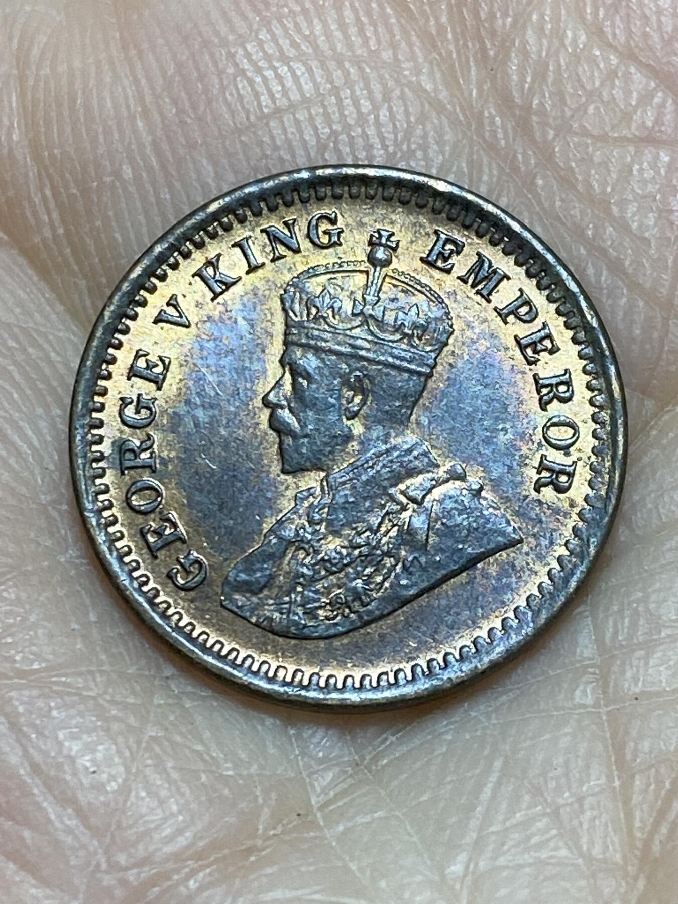 2025年第一百一十六场(总第一百四十二场）外国好品散币(免佣金) 英属印度1916年1/12安娜(乔治五世时期，c版加尔各答造)