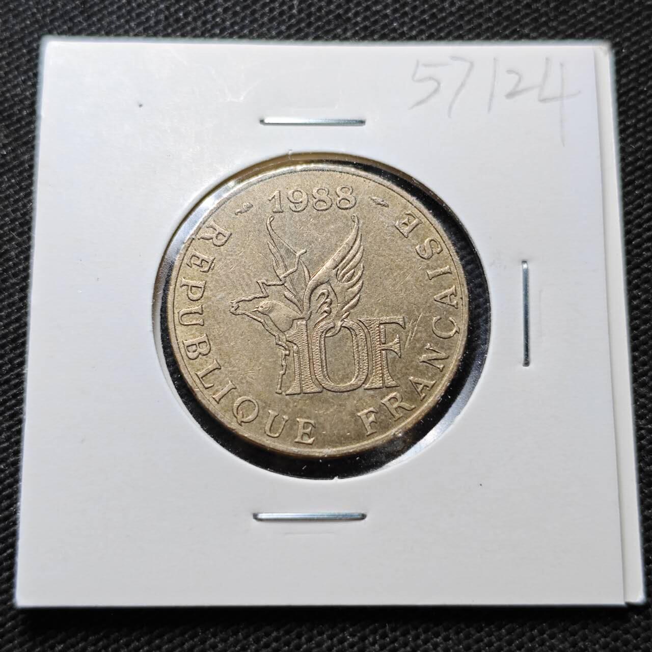 KK钱币收藏小铺  第357场  2月预留时间 周末发货  法国10法郎纪念币