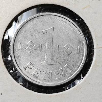 KK钱币收藏小铺  第357场  2月预留时间 周末发货 -  1974芬兰1芬尼