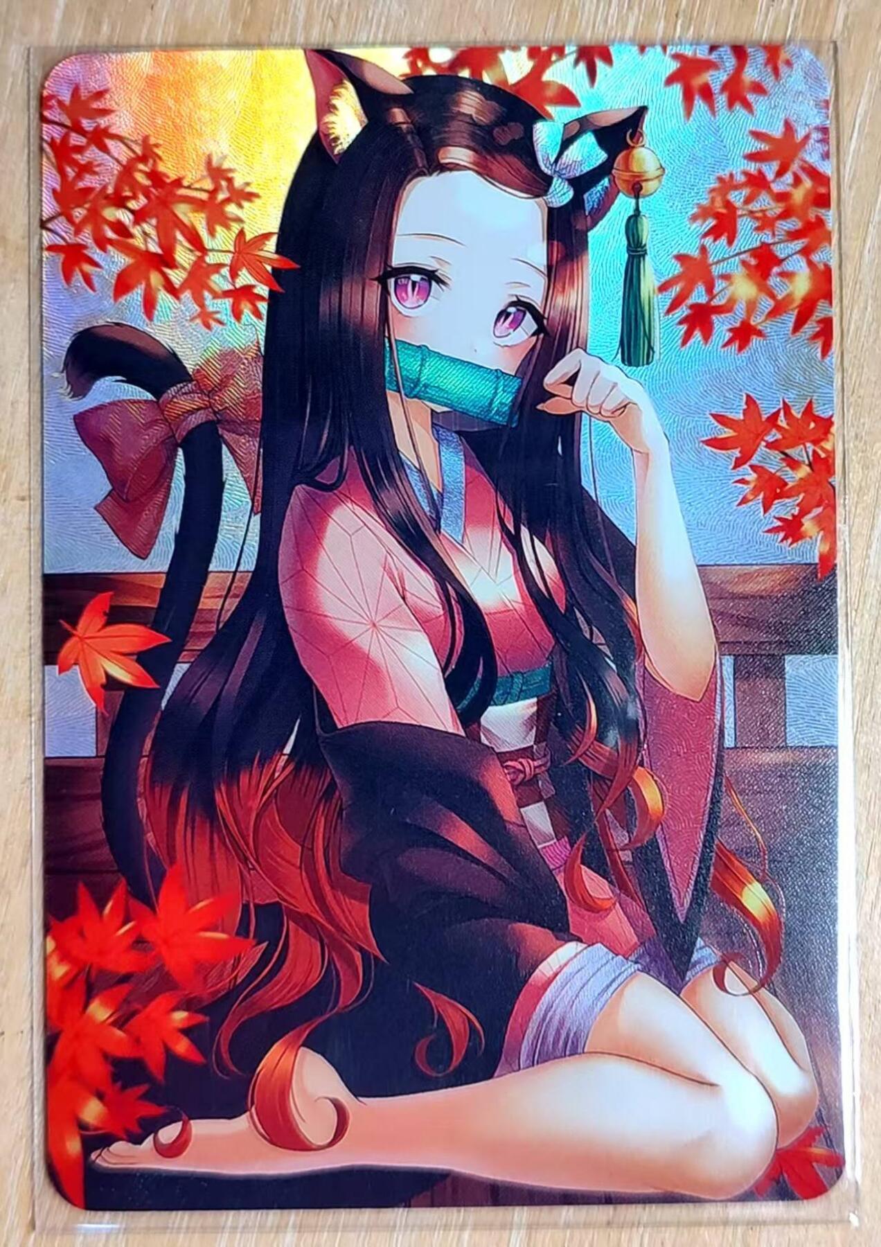 龙虎卡牌第六十场 - 猎虎师狂喜（无佣金，满120包邮，周六晚上结拍，欢迎送拍） 折光彩闪 补丁卡牌 满赠卡 弥豆子