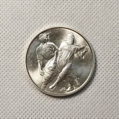 甄臻铺-世界币章拍卖（第36期），送拍享返佣金等优惠多多 - 日本2004年职业棒球成立70周年纪念银章 20.1克 925银 造币局制 代表人物 泽村荣治、景浦将