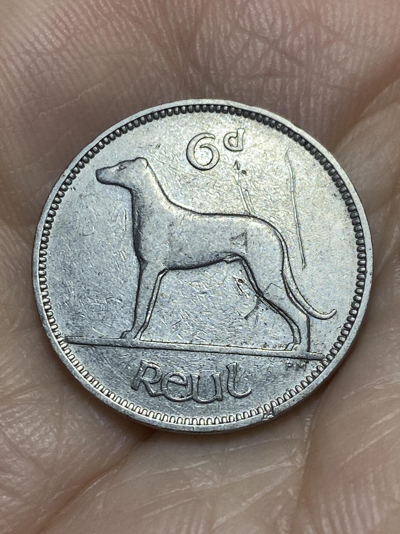 2025年第一百一十六场(总第一百四十二场）外国好品散币(免佣金) 爱尔兰🇮🇪1940年6便士(共和国时期第一套第一版，仅发行2年)