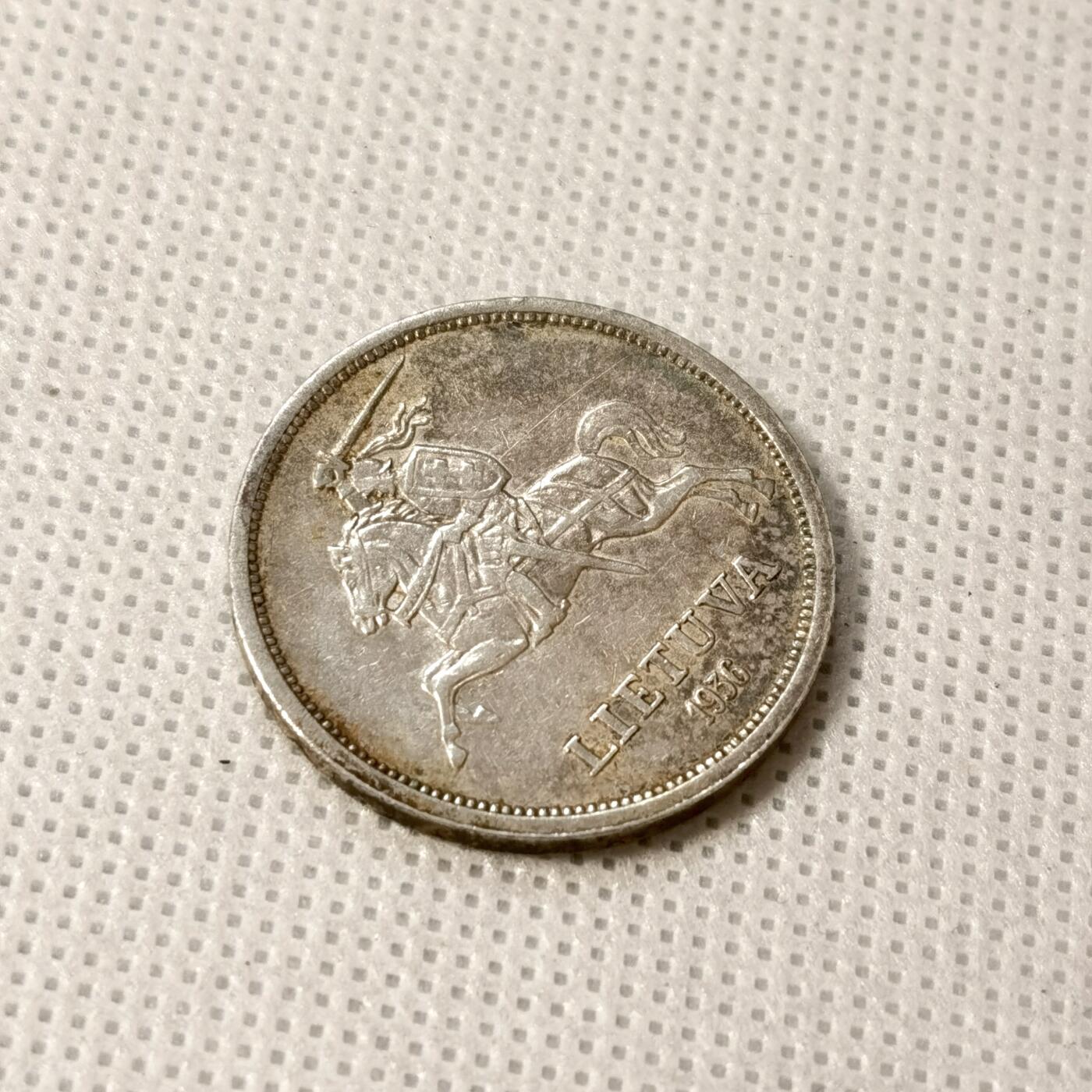 甄臻铺-世界币章拍卖（第36期），送拍享返佣金等优惠多多 立陶宛1936年5立特银币