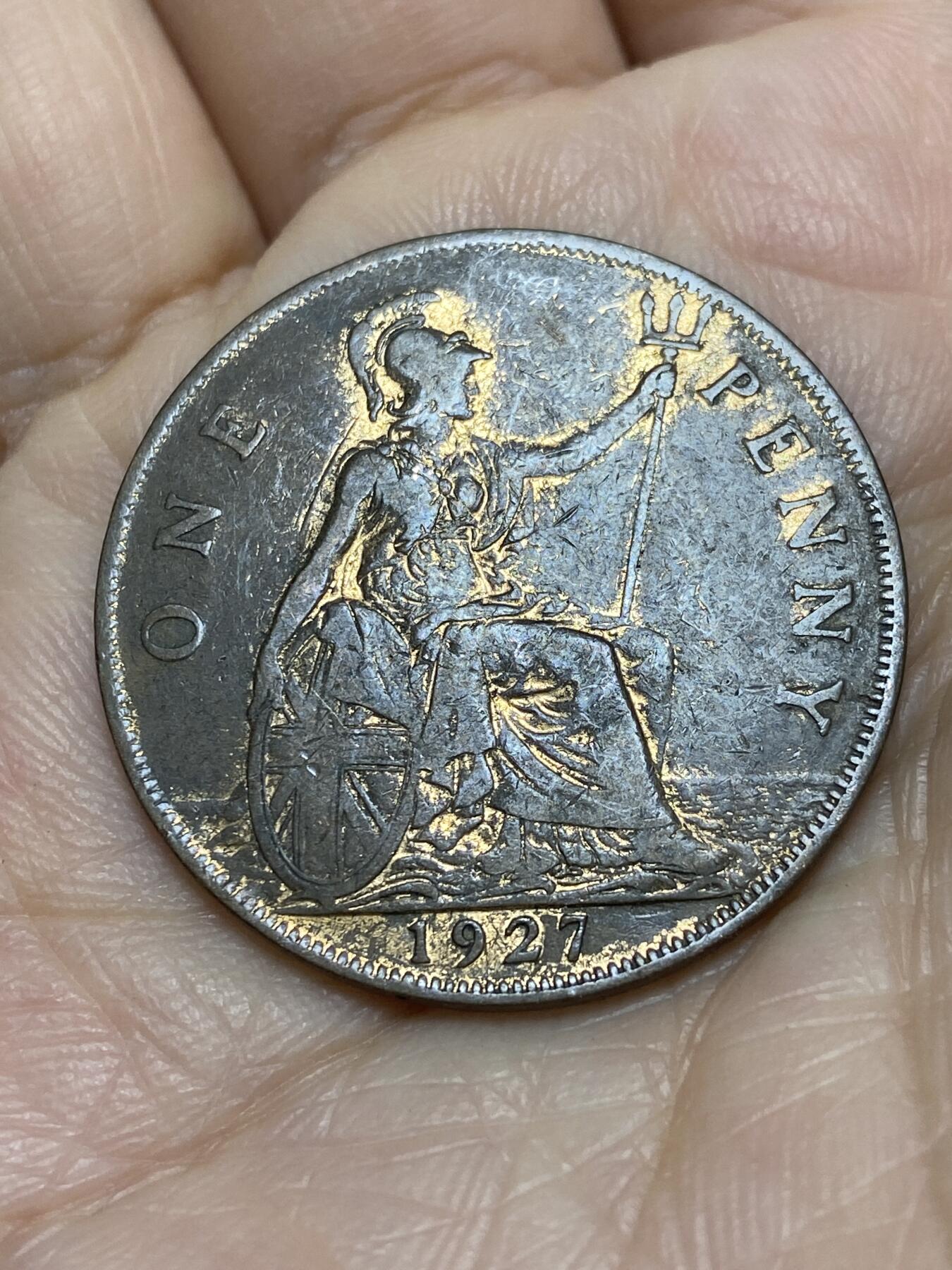 2025年第一百一十六场(总第一百四十二场）外国好品散币(免佣金) 英国🇬🇧1927年1便士