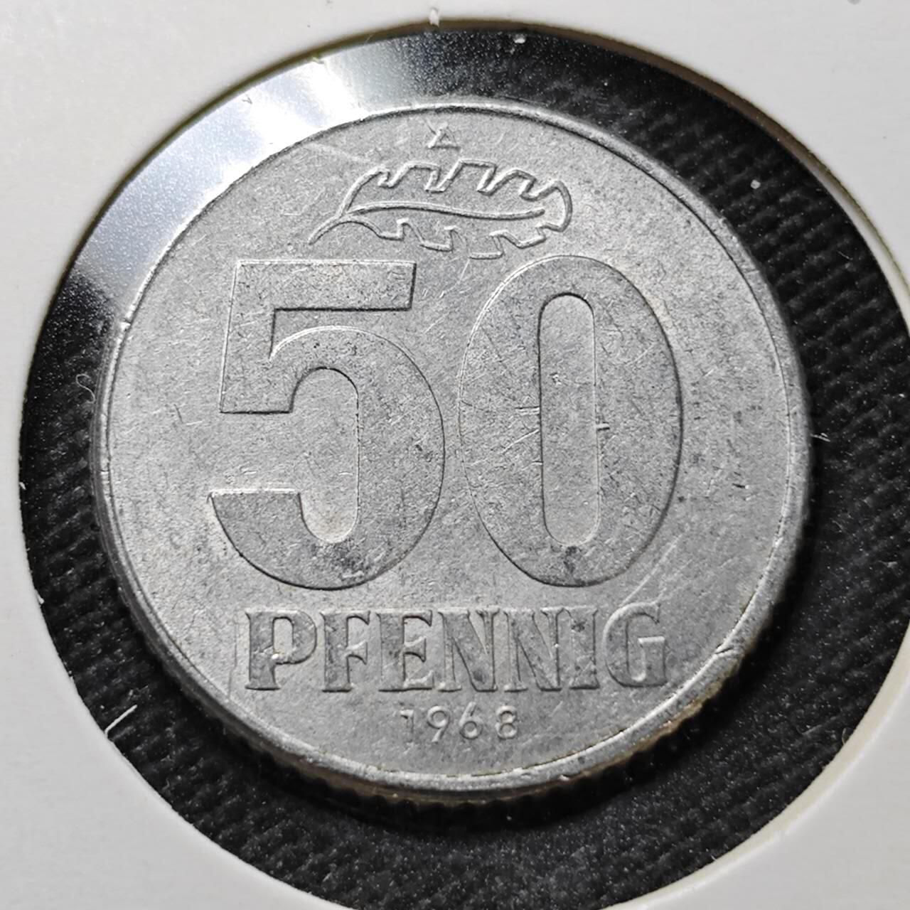 KK钱币收藏小铺  第357场  2月预留时间 周末发货  东德50芬尼