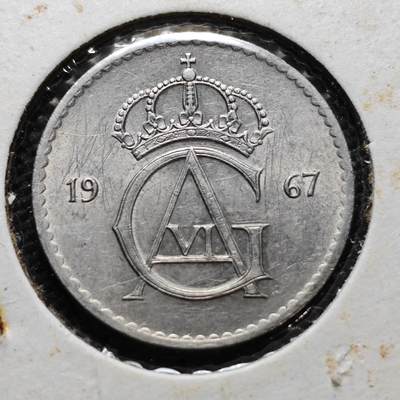 KK钱币收藏小铺  第357场  2月预留时间 周末发货 -  1967瑞典50欧尔