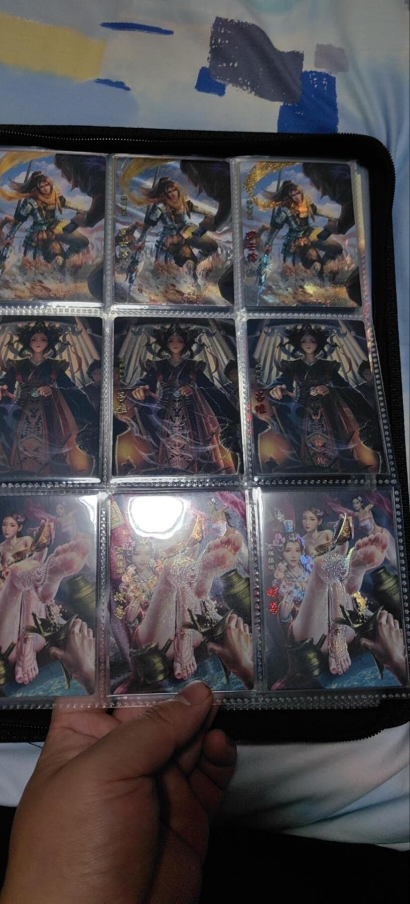 海绵宝宝卡牌专拍第5场(本场有自留价 各种亲签卡，套卡大套，自制卡难免瑕疵，可能存在轻微撞角爆边等出厂瑕疵，品控介意勿拍！) 神州群英传 1-3弹 前二弹入册，3弹未拆封