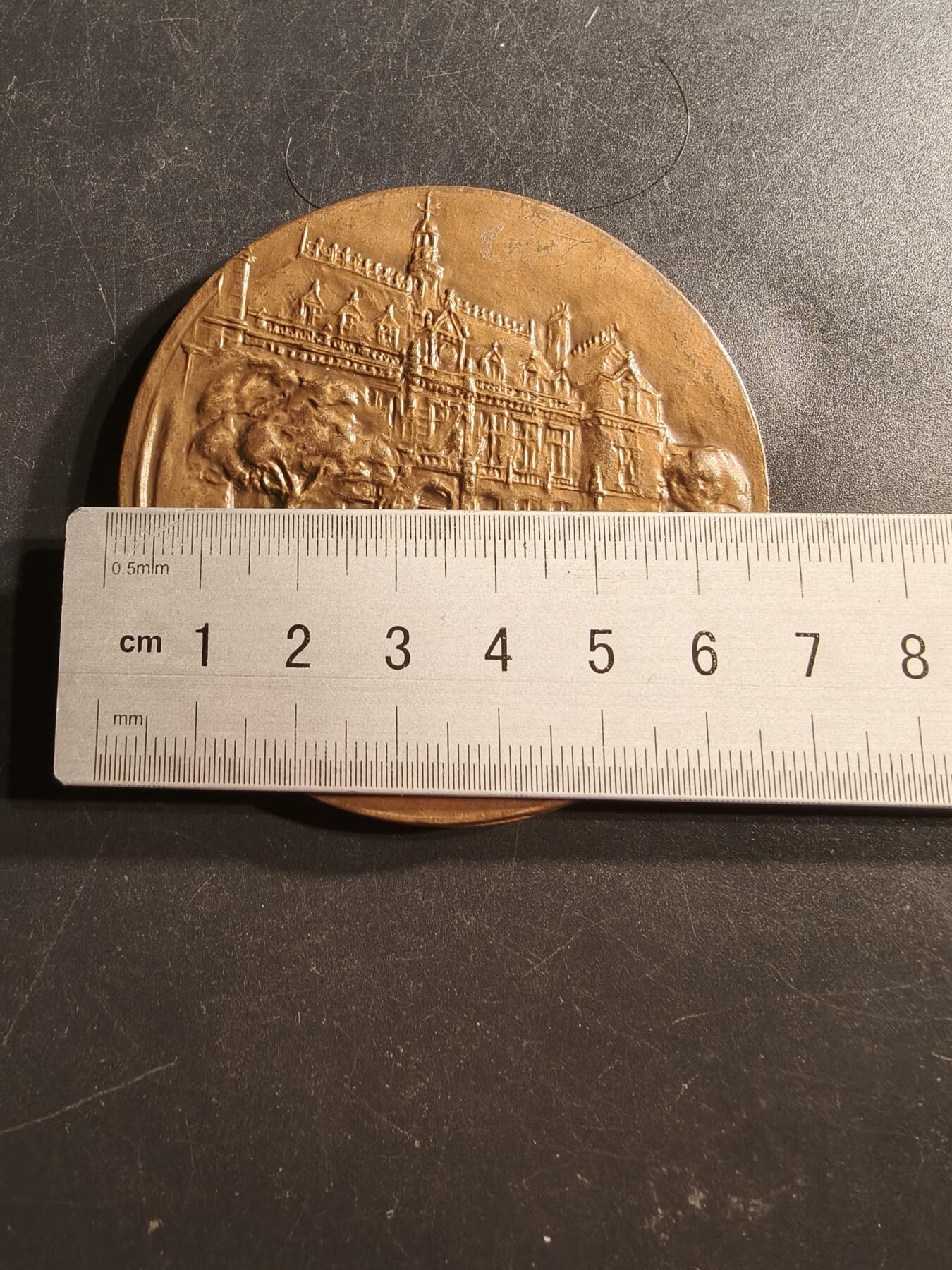 老王徽章第158期 法国公共廉租房政策委员会大铜章    直径68mm.  重量165.5g