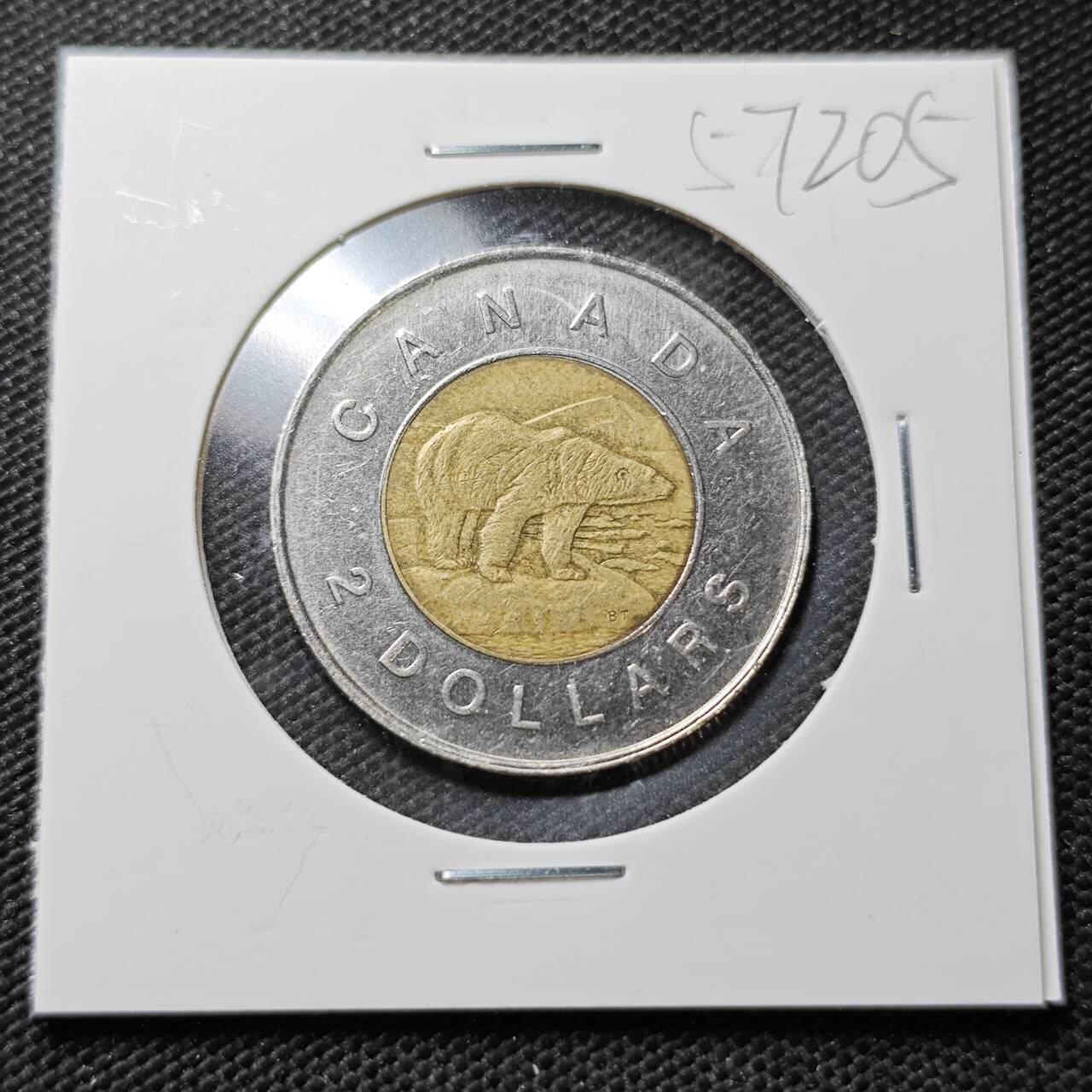 KK钱币收藏小铺  第357场  2月预留时间 周末发货  加拿大2元