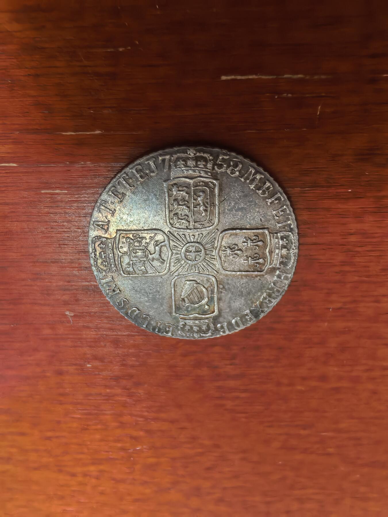 长老汇蛇年精选第六十六场拍卖 1758英国乔治二世6便士银币