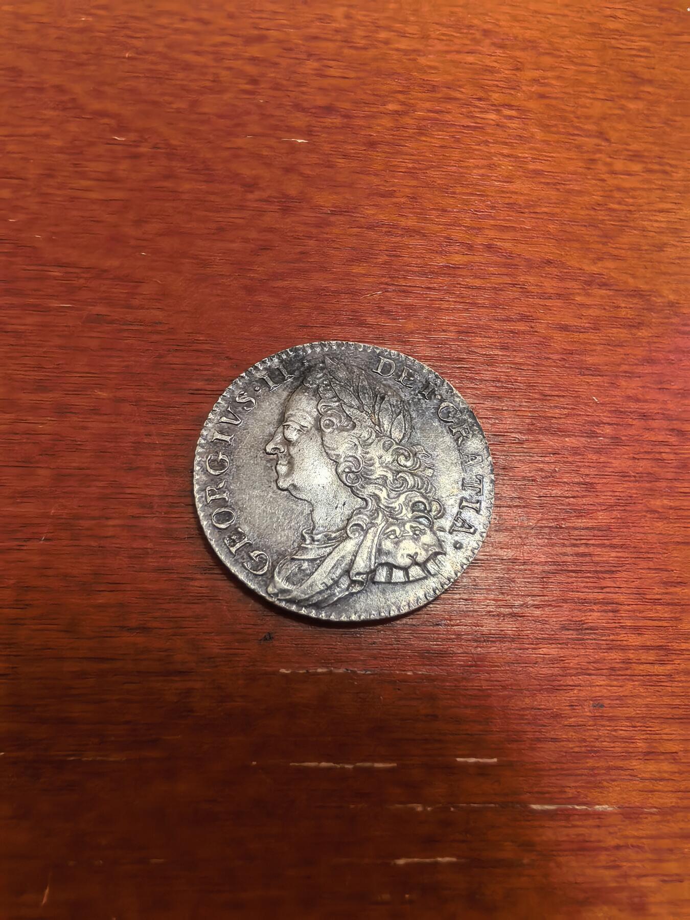 长老汇蛇年精选第六十六场拍卖 1758英国乔治二世6便士银币