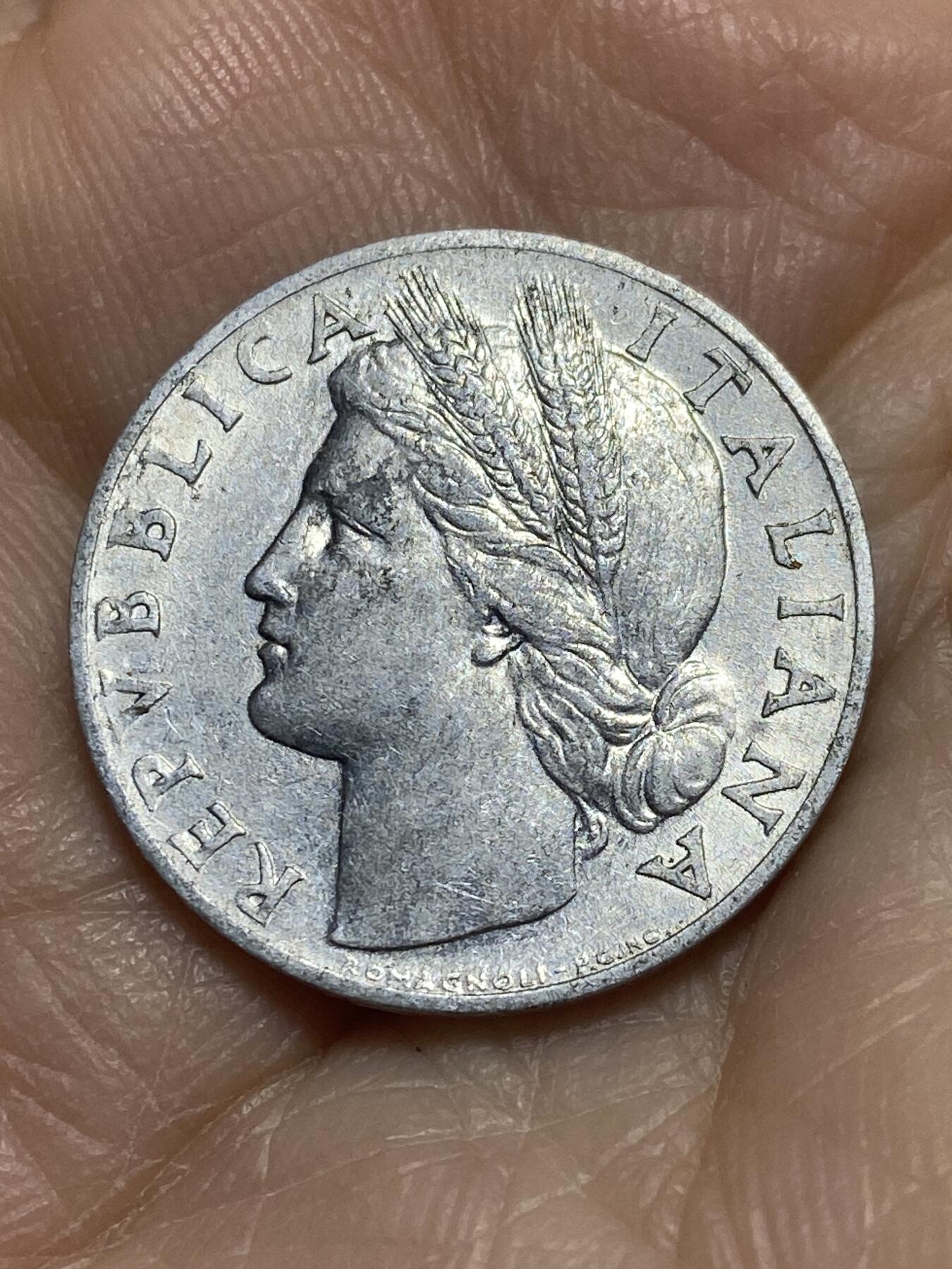 2025年第一百一十六场(总第一百四十二场）外国好品散币(免佣金) 意大利🇮🇹1949年1里拉(二战后过渡时期)