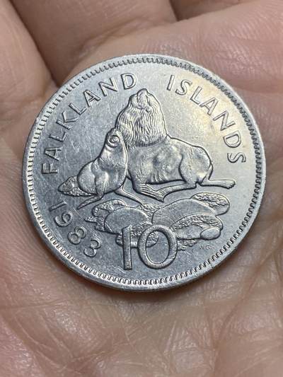 2025年第一百一十六场(总第一百四十二场）外国好品散币(免佣金) - 英属福克兰群岛🇫🇰1983年10便士