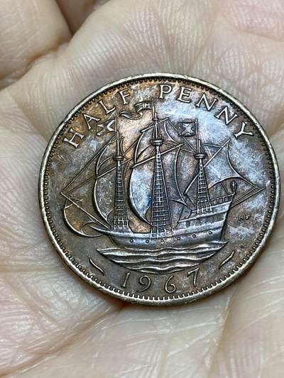 2025年第一百一十六场(总第一百四十二场）外国好品散币(免佣金) - 英国🇬🇧1967年半便士