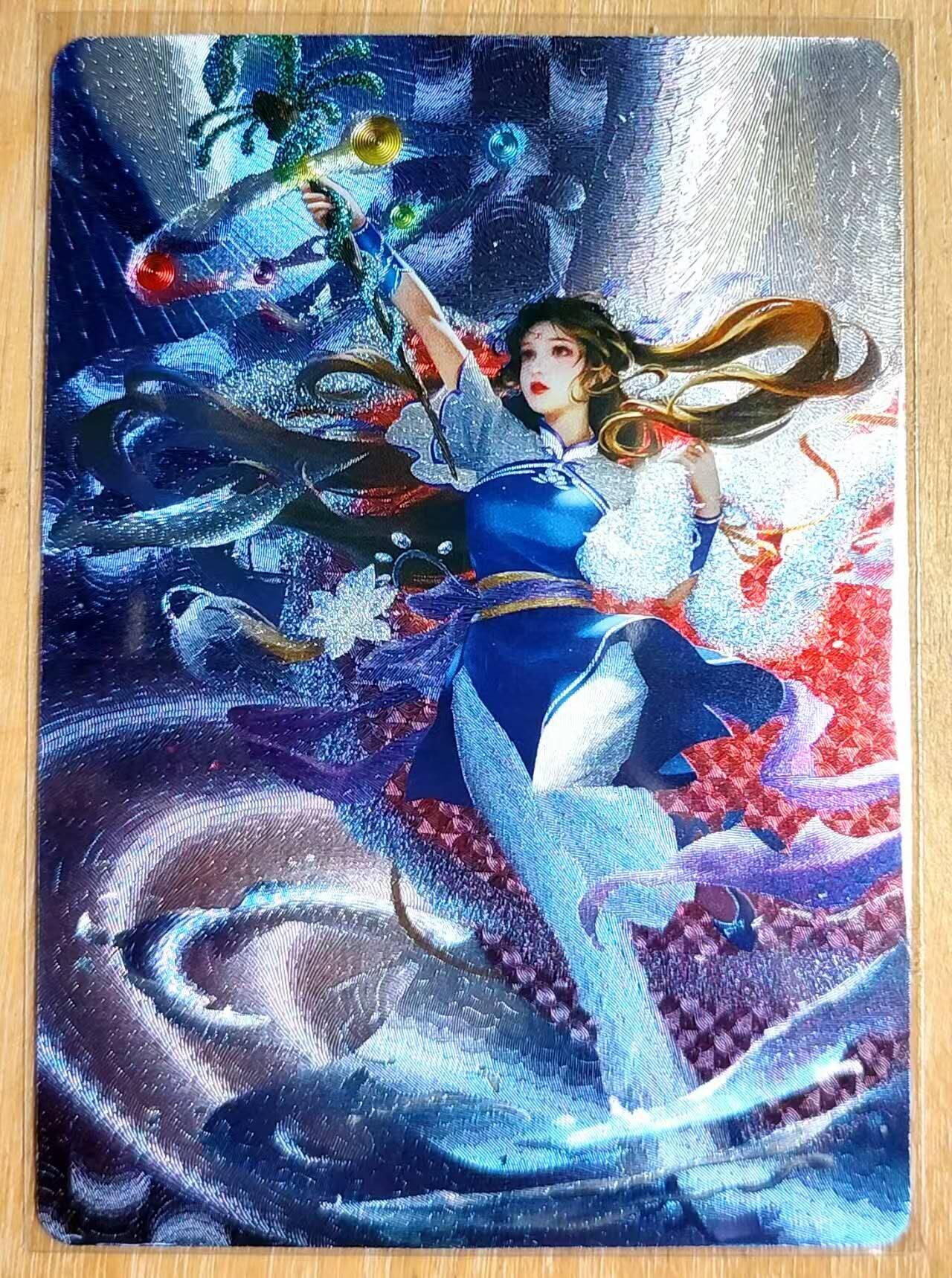 龙虎卡牌第六十场 - 猎虎师狂喜（无佣金，满120包邮，周六晚上结拍，欢迎送拍） 粗闪 日替内室卡牌 赵灵儿