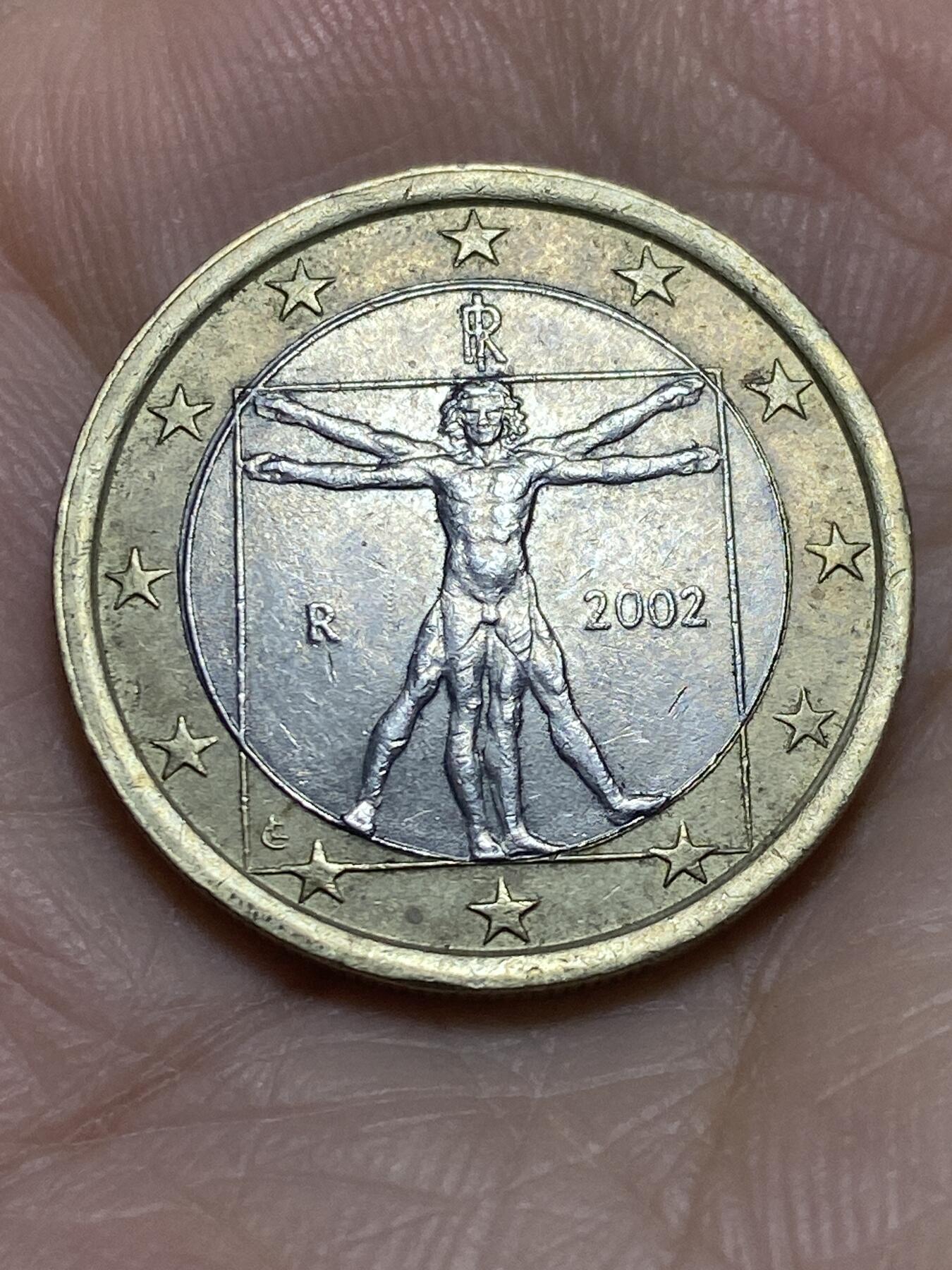 2025年第一百一十六场(总第一百四十二场）外国好品散币(免佣金) 意大利🇮🇹2002年1欧元