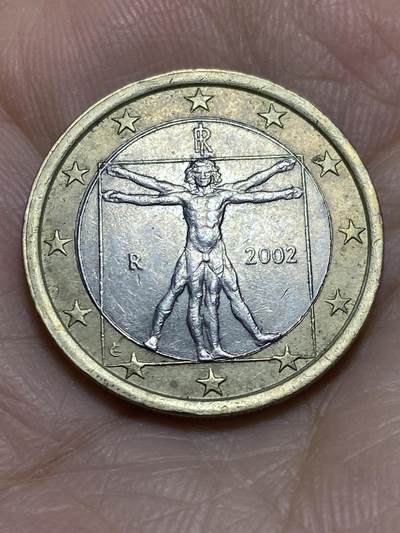 2025年第一百一十六场(总第一百四十二场）外国好品散币(免佣金) - 意大利🇮🇹2002年1欧元