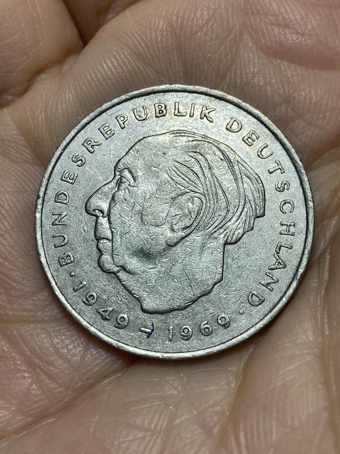 2025年第一百一十六场(总第一百四十二场）外国好品散币(免佣金) 德国🇩🇪1974年2马克(J标，汉堡造)