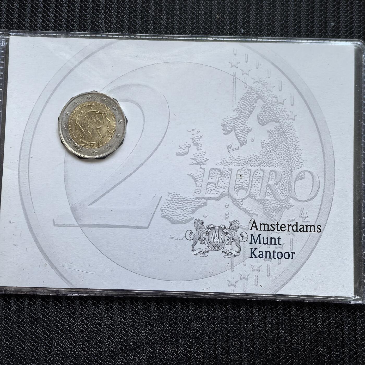 道一币馆币章第一百五十一场 卡册 荷兰2013年王朝200周年2欧元纪念币
