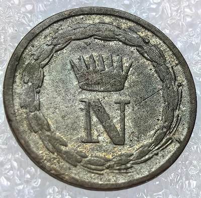 外国优质纪念币银币，周六晚上九点倒数截拍，满百包邮，可寄存半年，喜欢朋友微信扫描二维码可直接参拍 - 拿破仑一世占领意大利时期1809年10分银币