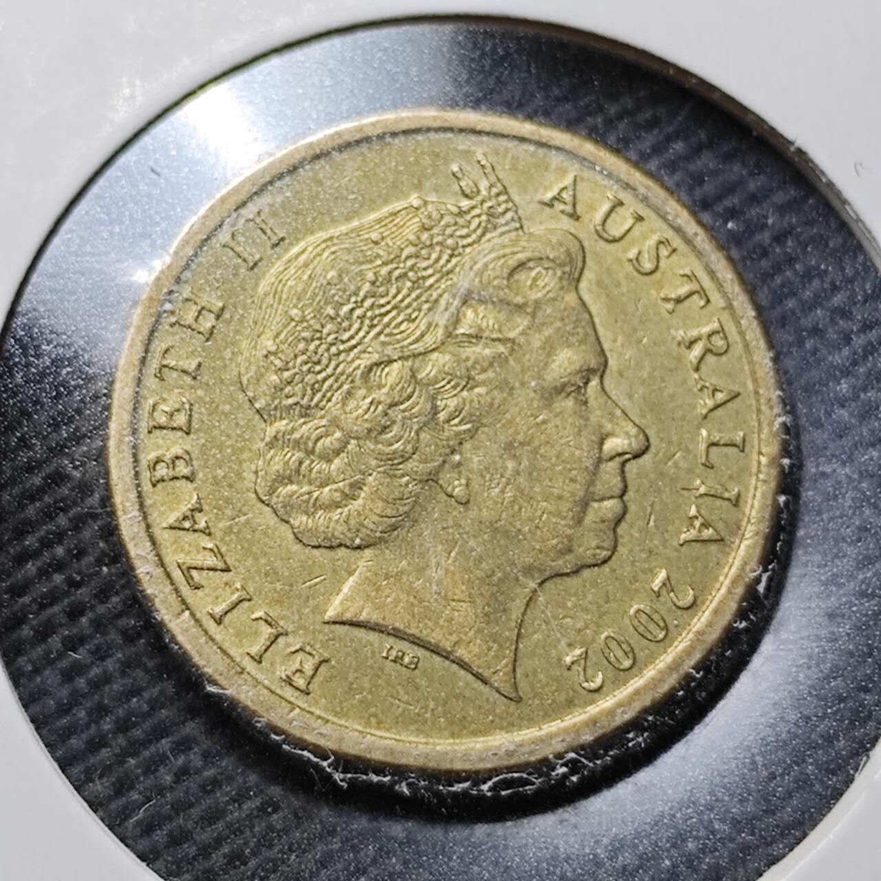 KK钱币收藏小铺  第357场  2月预留时间 周末发货 2002澳大利亚土著人2元 