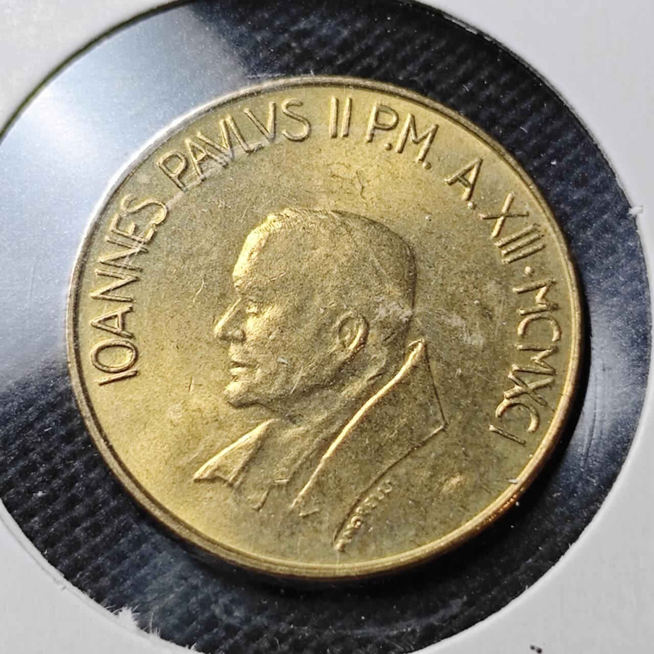 KK钱币收藏小铺  第357场  2月预留时间 周末发货 梵蒂冈20里拉 好品