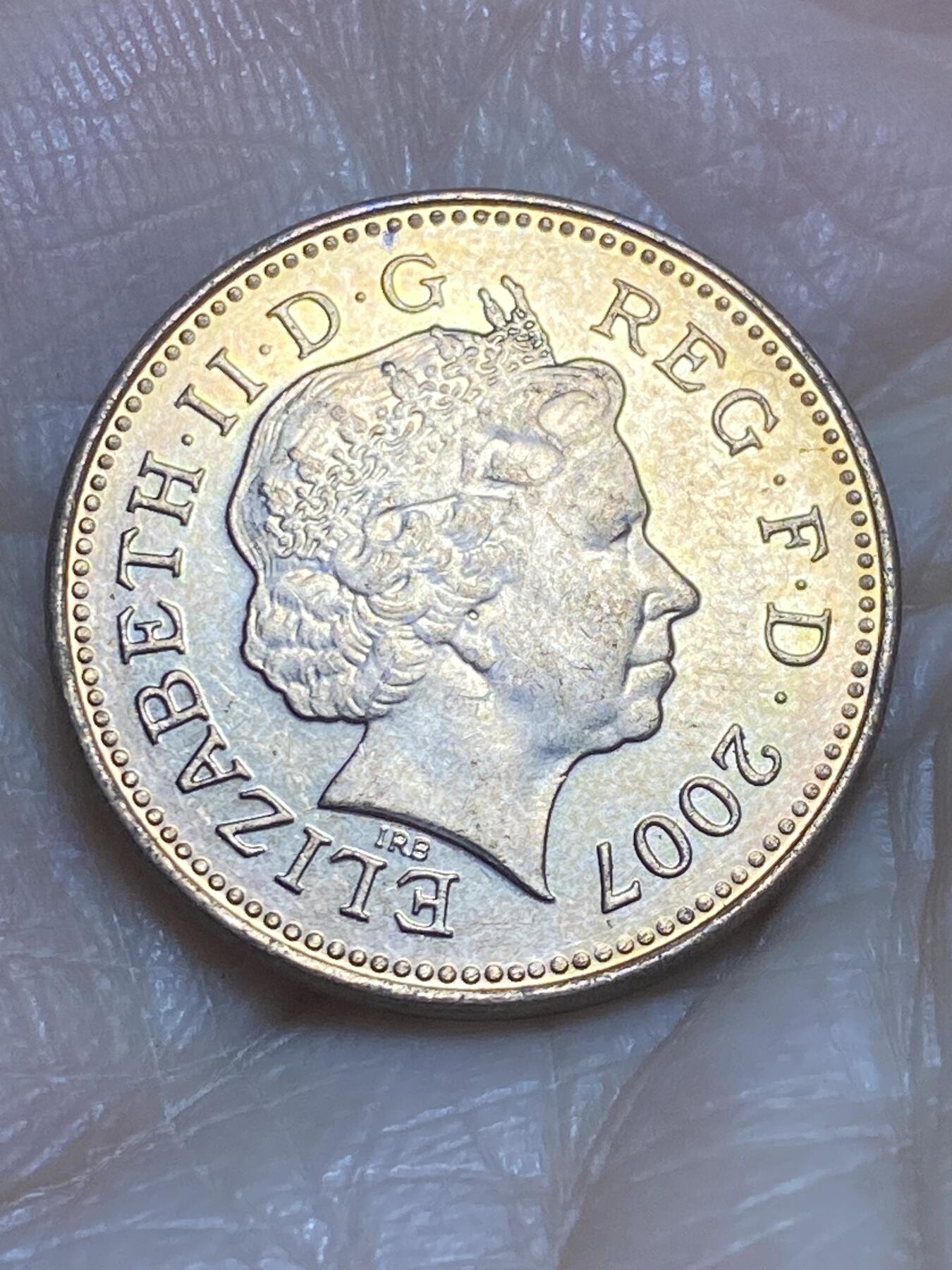 2025年第一百一十六场(总第一百四十二场）外国好品散币(免佣金) 英国🇬🇧2007年1便士(伊丽莎白二世老年)