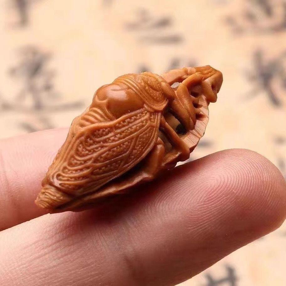 听雨轩（六） 橄榄核单籽橄榄核雕刻一鸣惊人