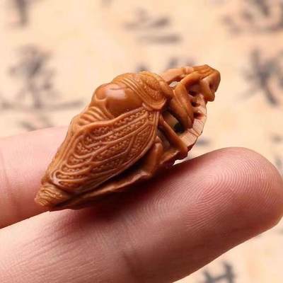听雨轩（六） - 橄榄核单籽橄榄核雕刻一鸣惊人