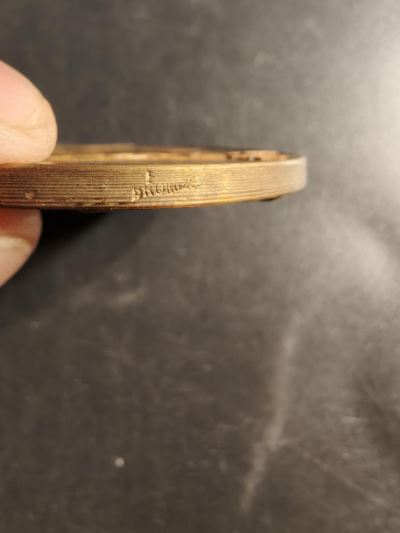 老王徽章第158期 法国电力与天然气公司大铜章    大师Dropsy作品    直径54mm.   重量71.9g